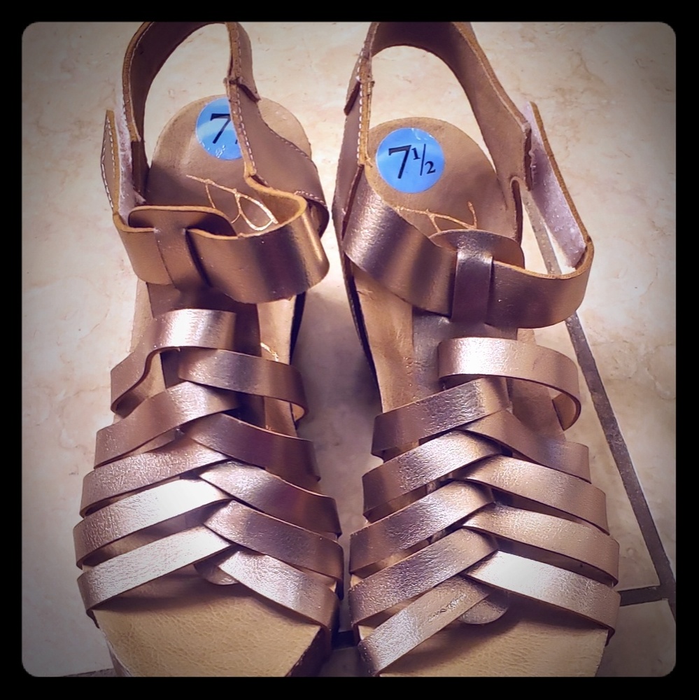 Rose Gold Platform shoes